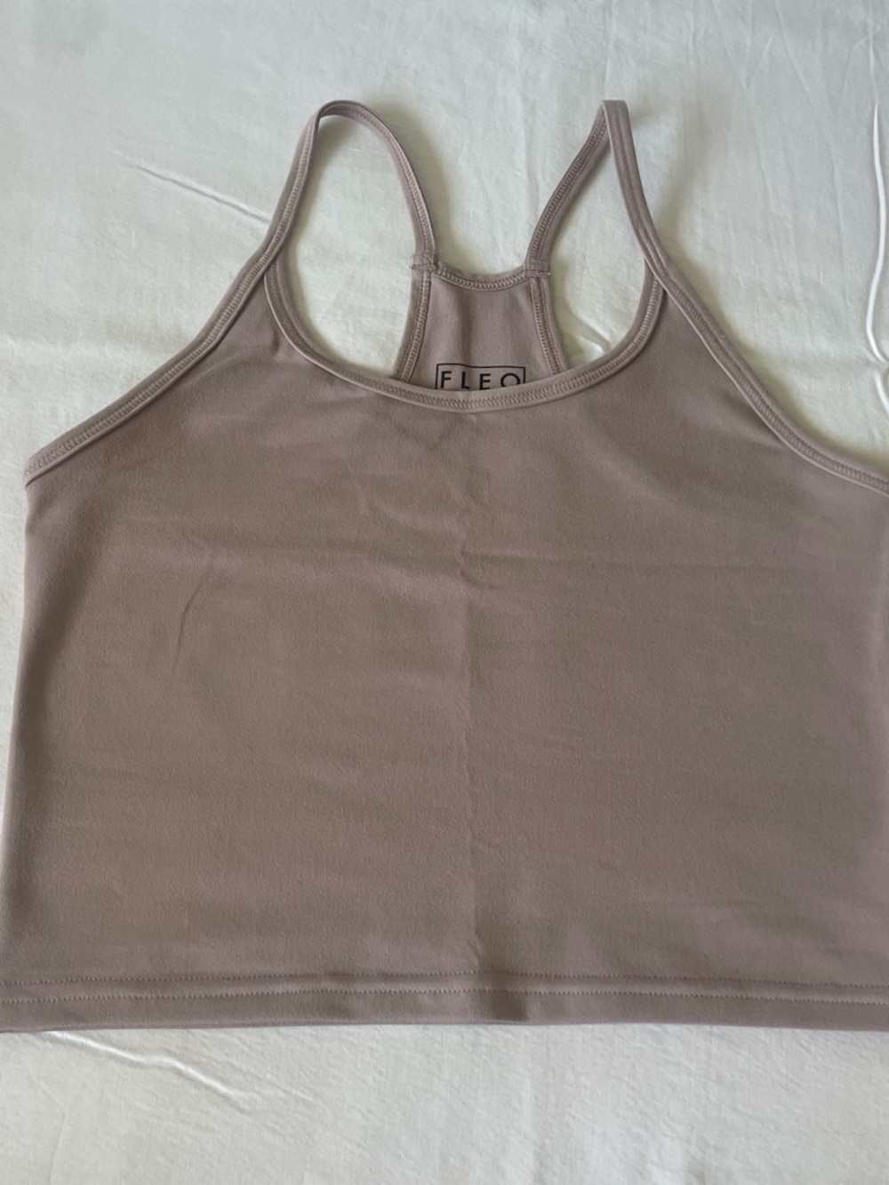 Fleo tan Racerback tank